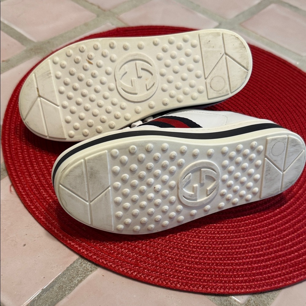 Gucci leather Web Accent kids low top sneakers - Picture 7 of 8